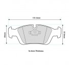 BMW E36 from 316i to 328i (not 323i 2.5) Front Pads 8001 thumbnail