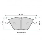 BMW E46 330ci Front Performance Brake Pads 1364 thumbnail