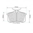Audi A1/A2/A3/A4/A6/A8 with Lucas Rear Performance Brake Pads 1192 thumbnail