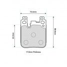 BMW 2 Series Coupe (F22&F87 with brembo caliper) Rear Performance Brake Pads PBS8686 thumbnail