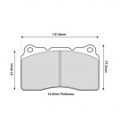 Ford Mustang Shelby GT500 2007-2014 Front Performance Brake Pads 8017 thumbnail