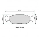 CITROEN SAXO Front Pads VTR VTS 1339 thumbnail