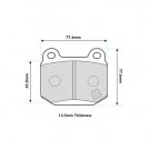 Lancer 2.0 Evo V(5)-IX(9) Rear Pads 8198 thumbnail