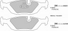 3 Series BMW E30 Performance brake pads 0296 thumbnail