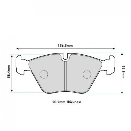 BMW E46 330ci Front Performance Brake Pads 1364