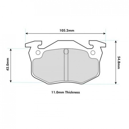 CITROEN SAXO Rear Performance Brake Pads 1301