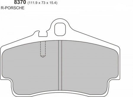 Porsche CAYMAN 987/981/955/982 REAR Performance Brake Pad 8370