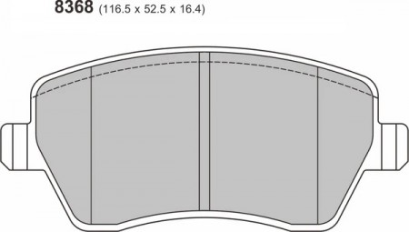 Suzuki Swift III 1.6 Performance Brake Pads 8368