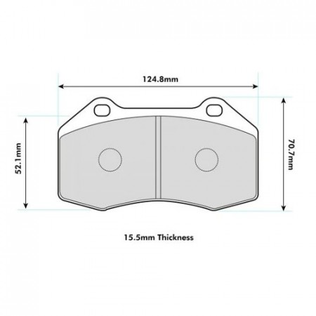 ALFA ROMEO MiTo Brembo Caliper Performance Brake Pads 8541