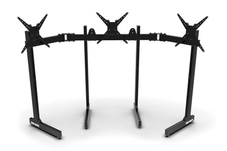 Freestanding Triple (3) Monitor Stand with Extra Leg Supports