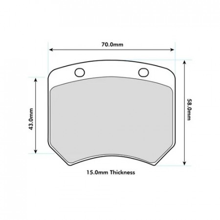 Audi RS3 LMS TCR Performance Rear Brake Pads 0820