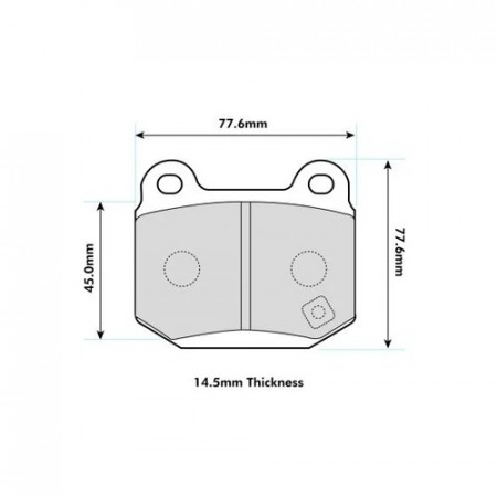 Lancer 2.0 Evo V(5)-IX(9) Rear Pads 8198