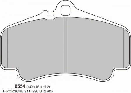 Porsche 911 (996)3.6S & 3.6 CARRERA 4S 03-05 FRONT Performance Brake Pads