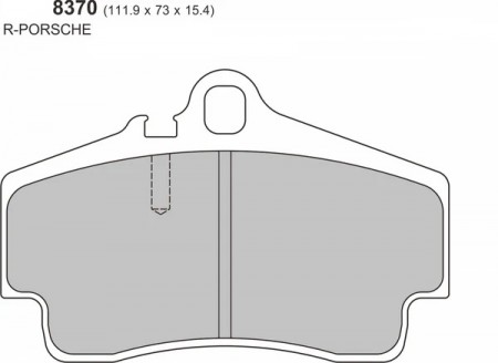 Porsche 718 BOXSTER (982) 2.0/2.5/GTS 2016 REAR Performance Brake Pad 8370
