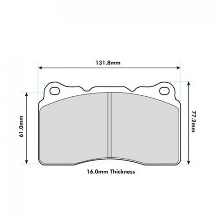 VOLVO V70 II R 2.5 T AWD Front Performance Brake Pads 8017