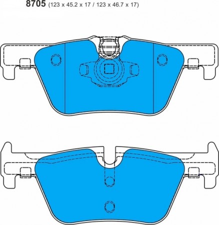 BMW F20/F21 114/116/118 BMW BRSCC Supercup Rear Performance Brake Pads 8705
