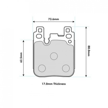 BMW M4 F82/F83 Rear Performance Brake Pads 8686
