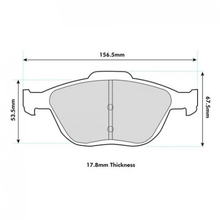 Ford Fiesta ST150 Mk6 Front Performance Brake Pads 8197