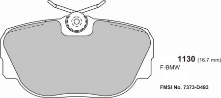 BMW 3 Series E30 (1882>1991) Front Performance brake pads 1130